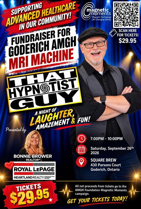 Poster for that hypnotist guy event