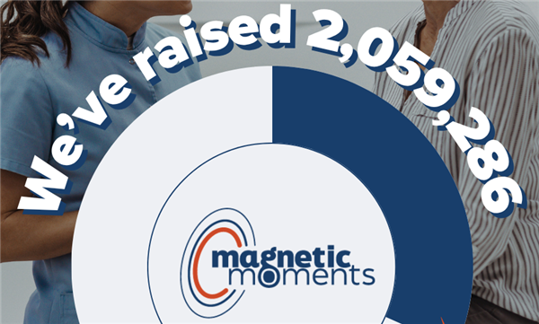 MRI with people in front and thank you text