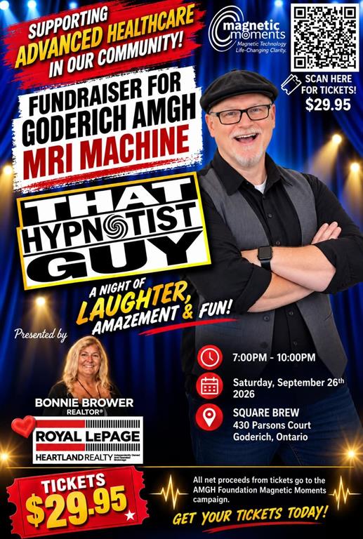 Poster for that hypnotist guy event